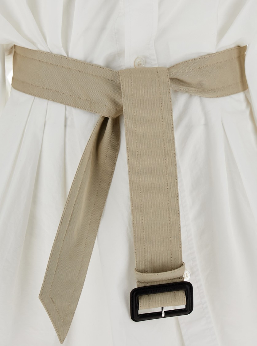Shop Balenciaga White Shirt With Pointed Collar