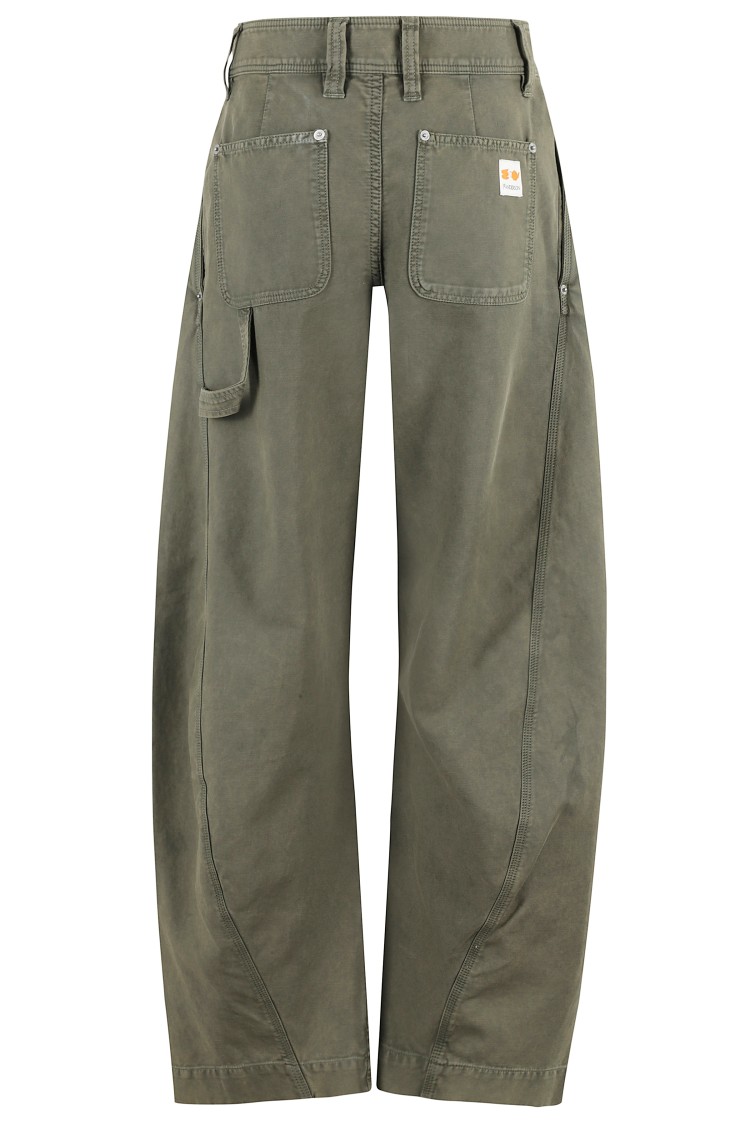 Jw Anderson J. W. Anderson Twisted Seam Trousers In Green