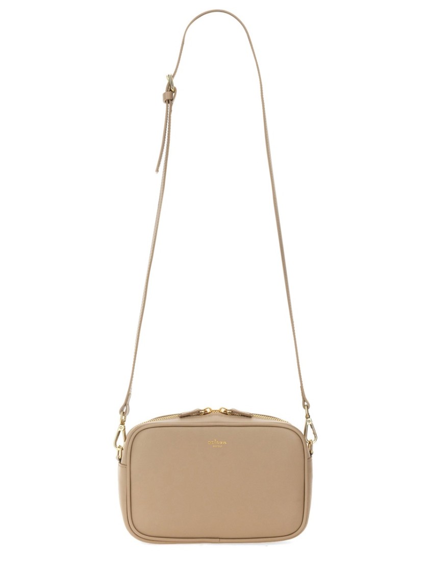 Kiton Smooth Lambskin Shoulder Bag In Pink