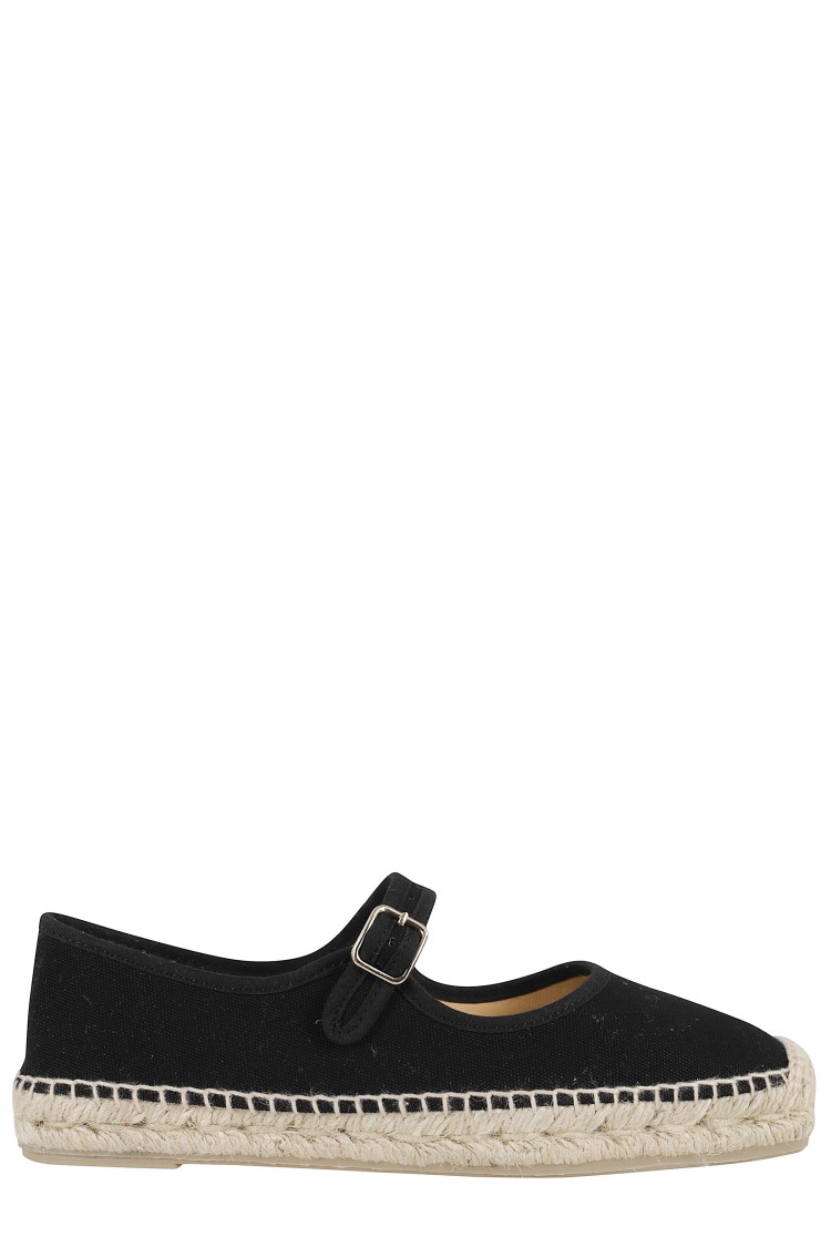 Castaã±er Castaner Classic Black Espadrille With Braided Jute Sole