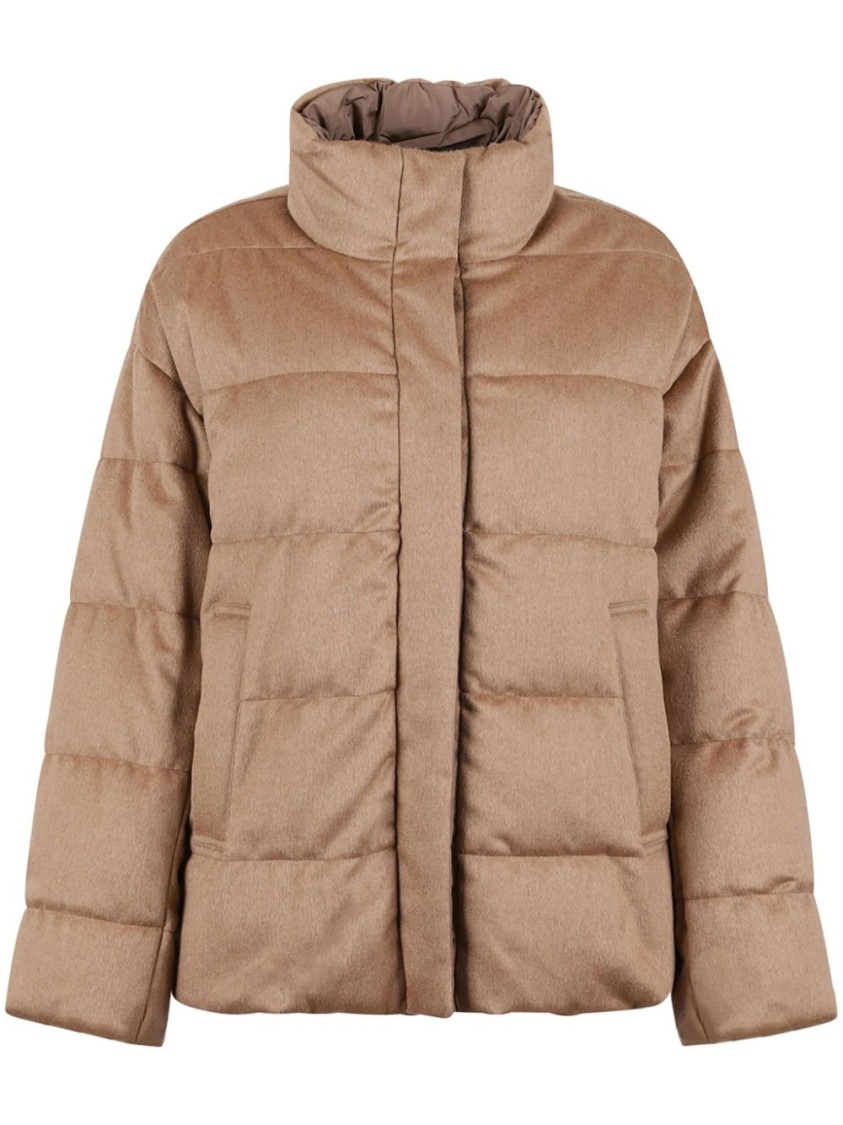Max Mara Donatello Puffer Jacket In Brown