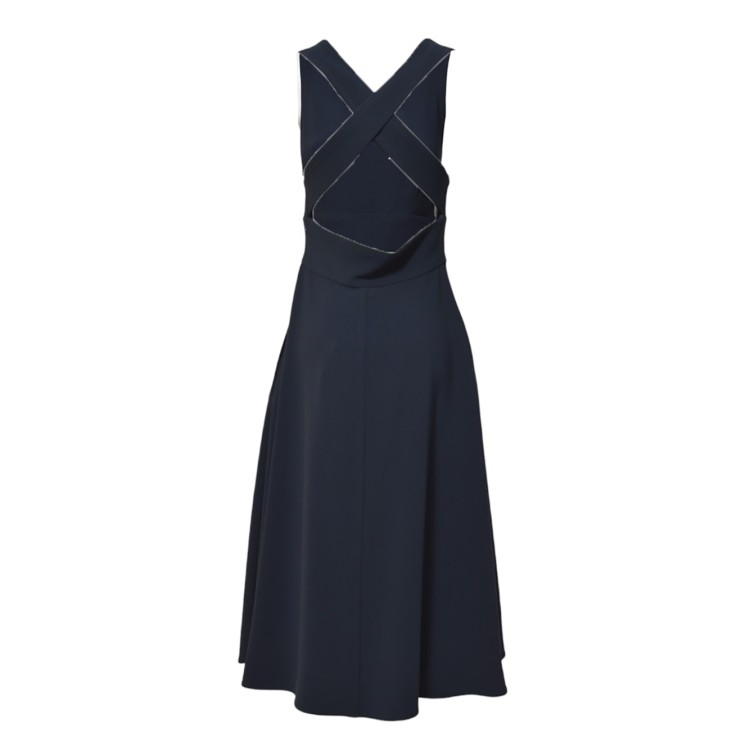 オールインワン・サロペット Aspesi Midnight Blue Cady Crepe Long Dress Aspesi Midnight Blue Cady Crepe Long Dress Maxi | THE LIST