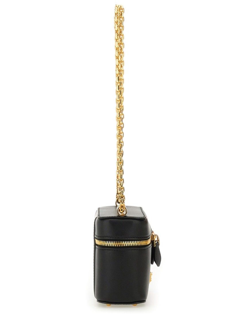 Shop Dolce & Gabbana "sicily" Black Leather Shoulder Bag