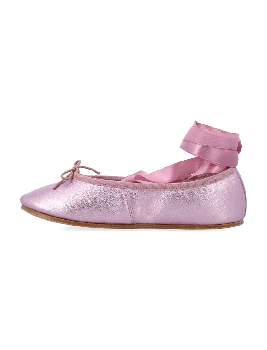 Repetto Sophia Ballet Flats With Satin Ribbons In Pink