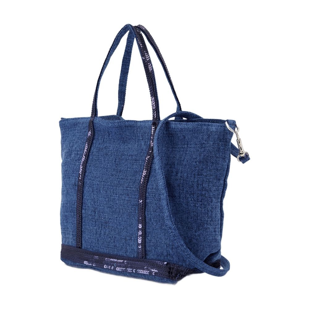 Vanessa Bruno Small Cabas Shoulder Bag In Blue