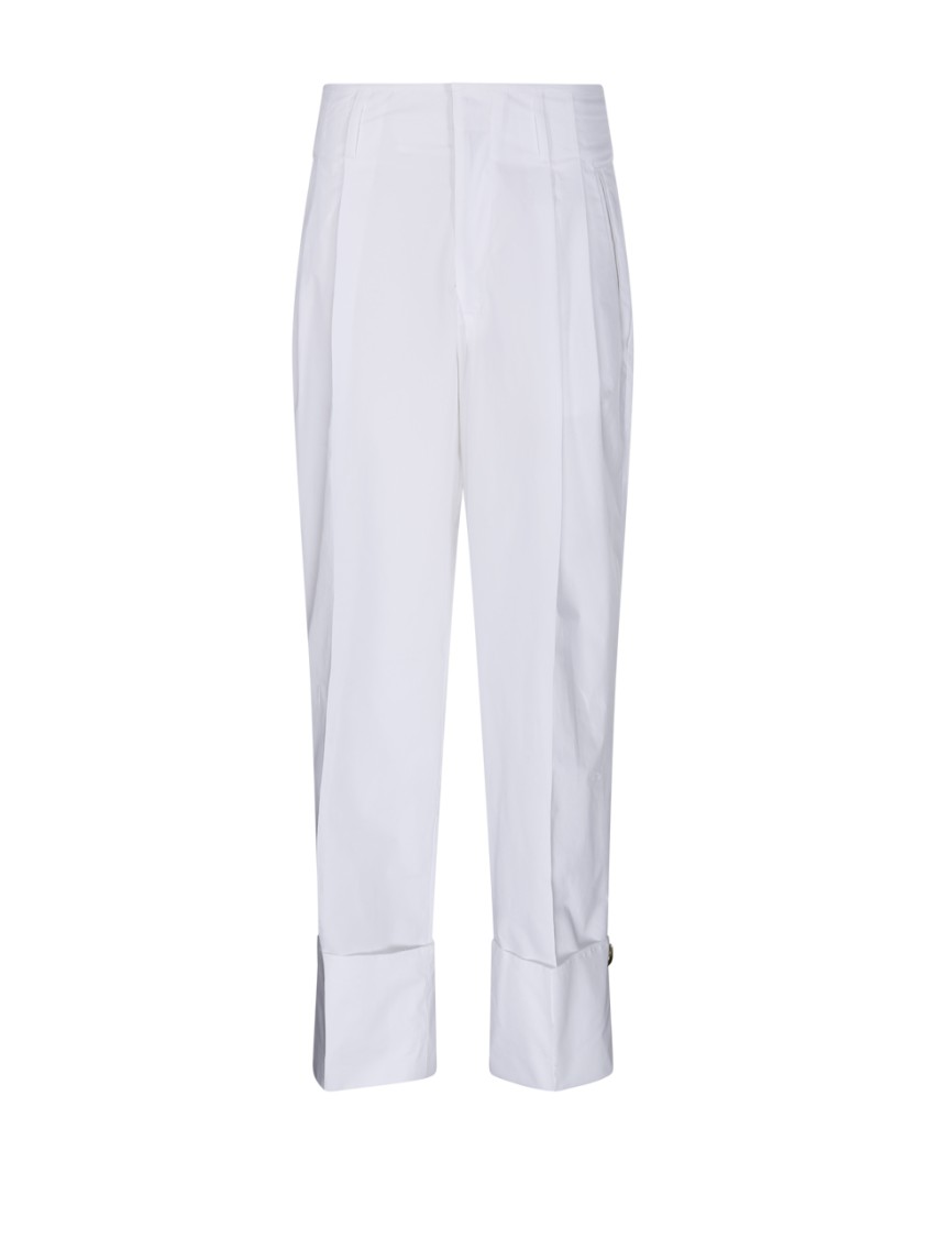 Shop Darkpark Diana Tailored Cuff Pant In White