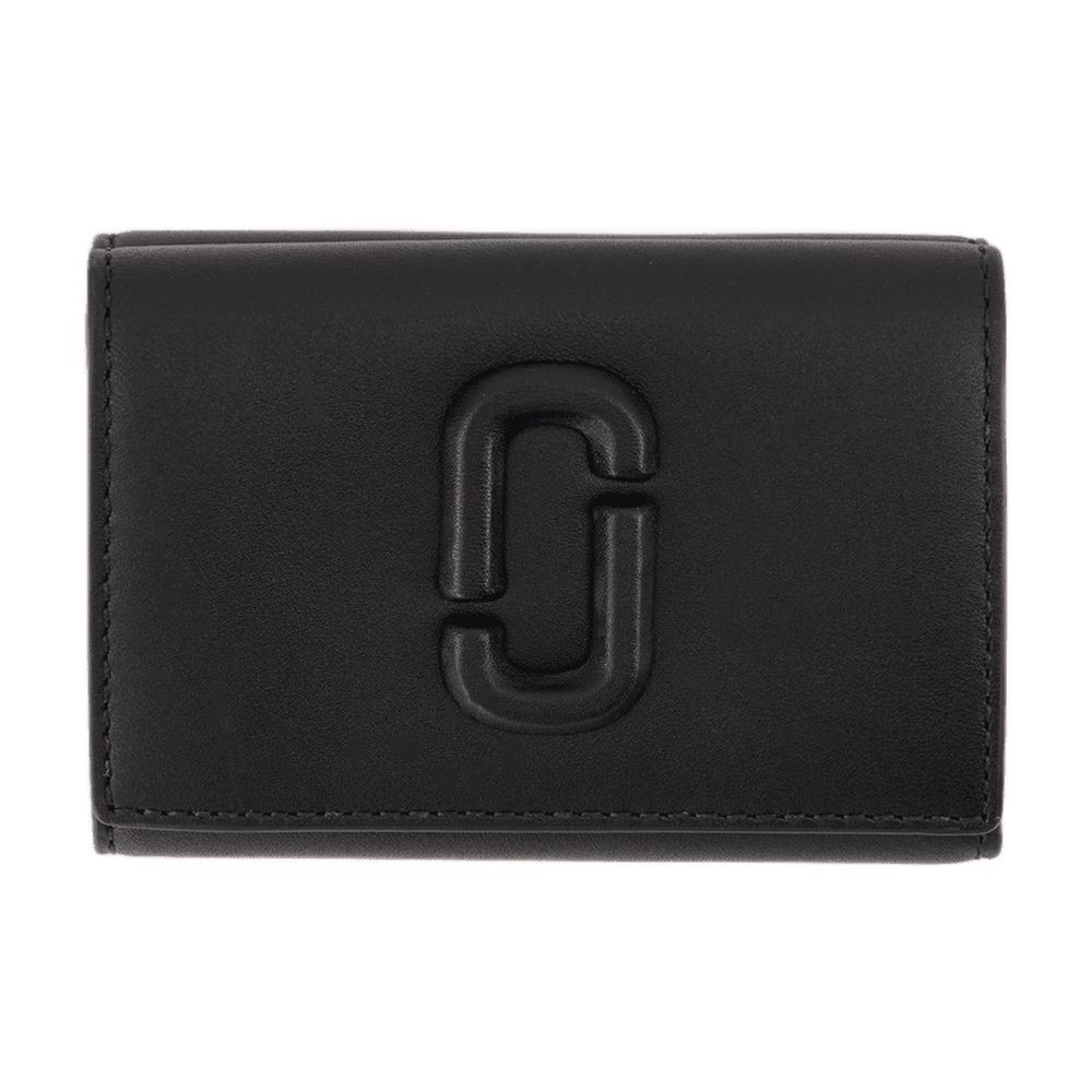 Marc Jacobs The Trifold Wallet - Leather - Black In Black