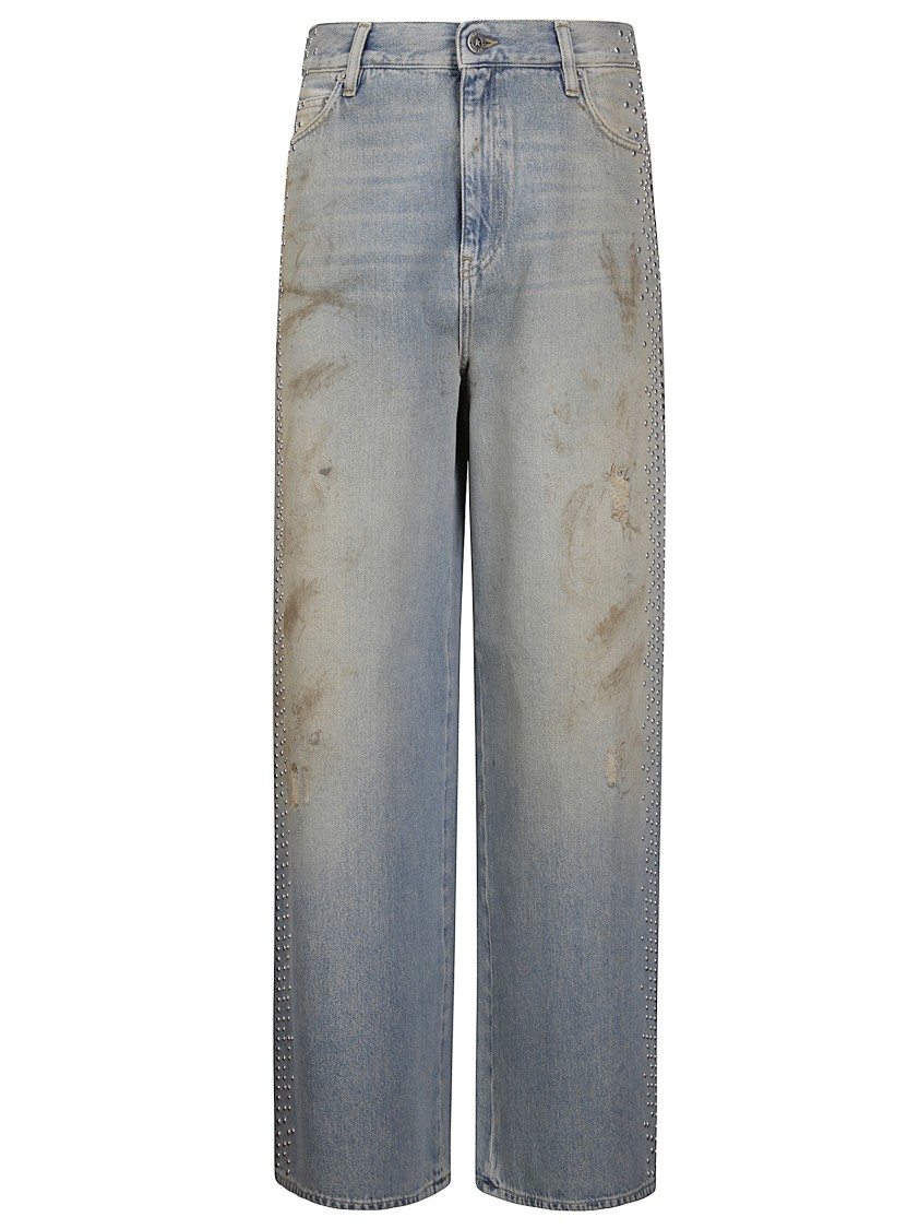 Golden Goose Journey Ws Melody Boyfriend Pant Cotton Denim In Blue