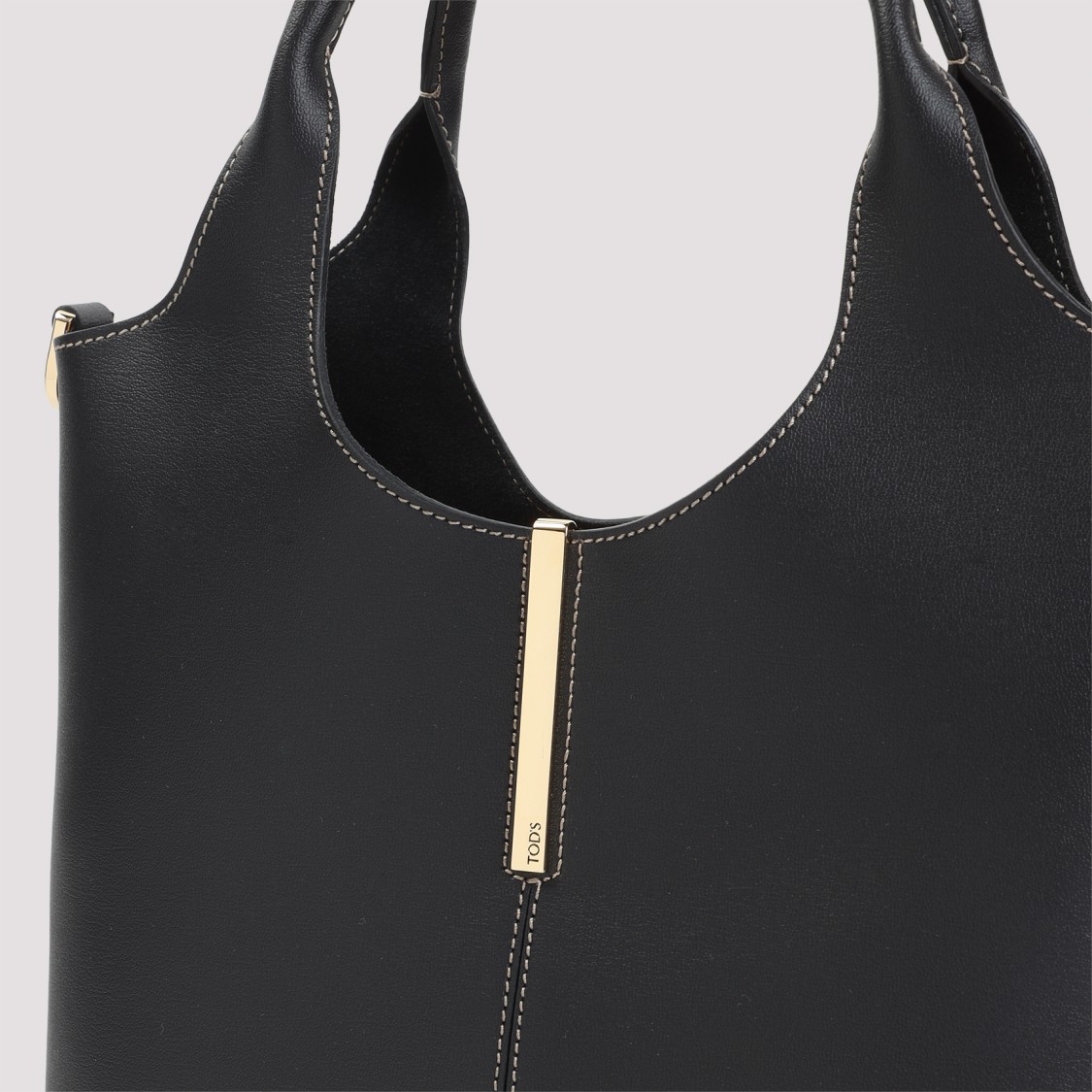 Tod's Ebr Double Handles Little Bag In Black