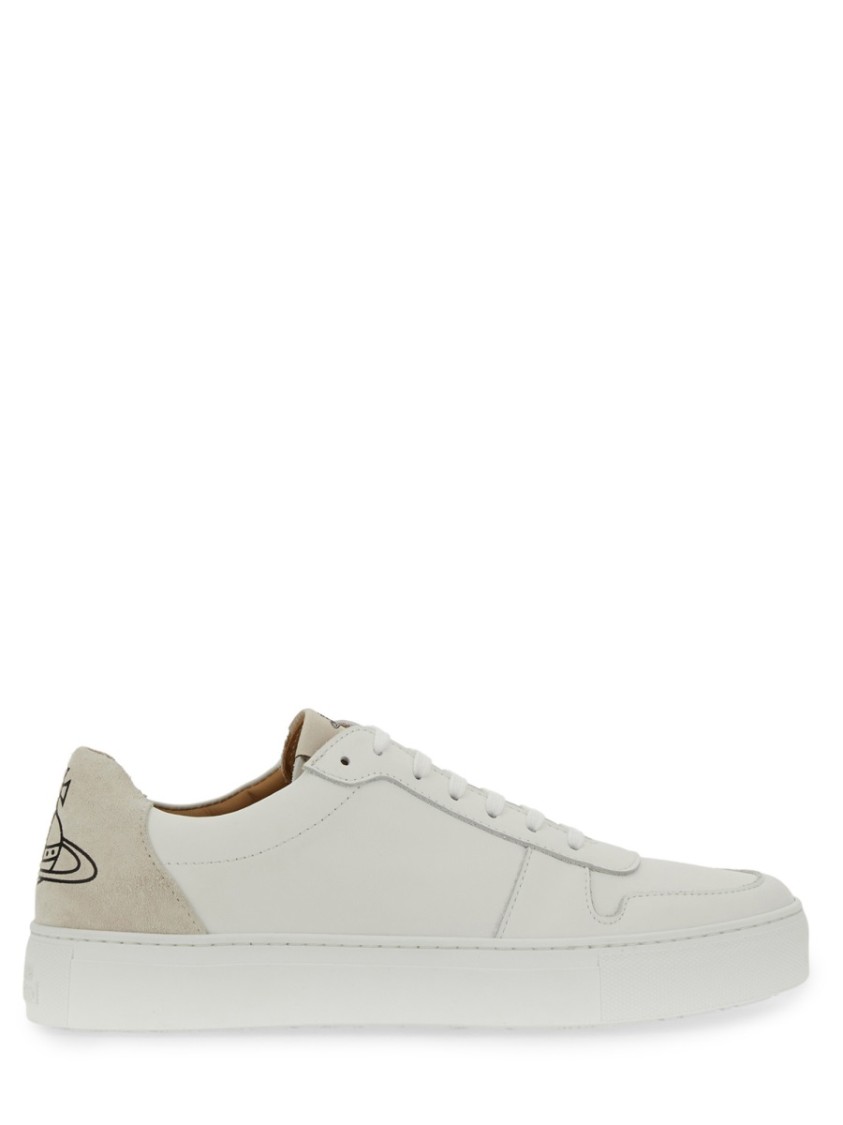 Vivienne Westwood White Leather With Embossed Logo | THE LIST