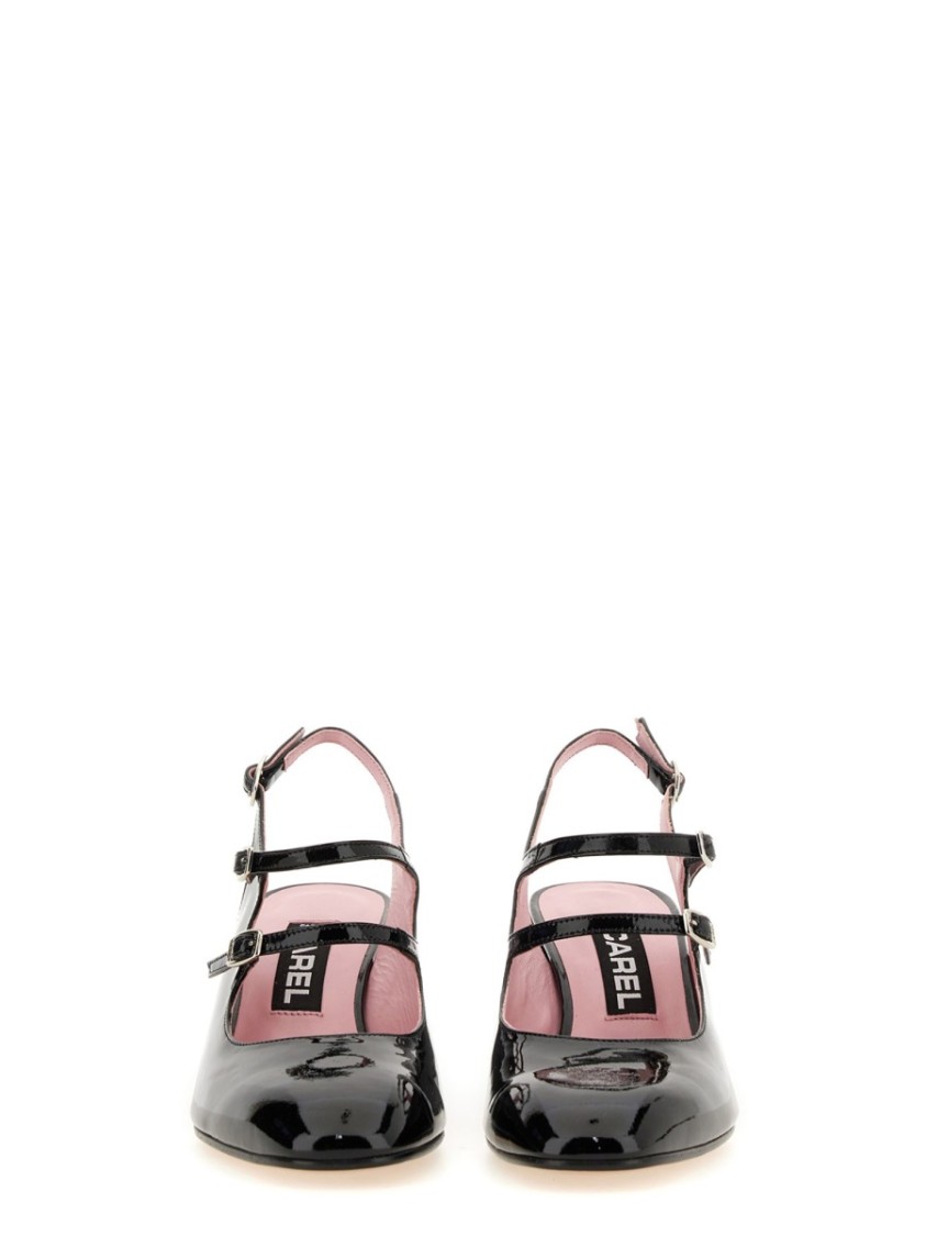Carel Paris Banana Patent Leather Slingback Pumps