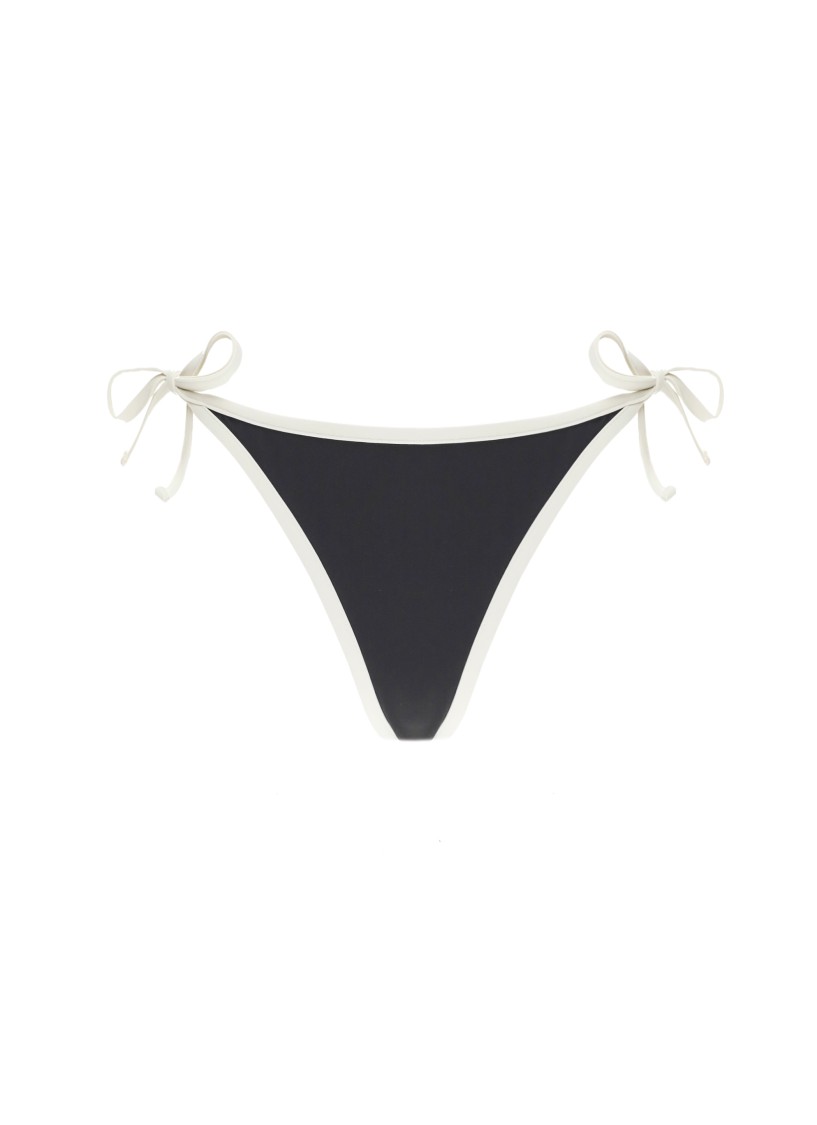 Brunello Cucinelli Brown Techno Jersey Bikini Slip In Black