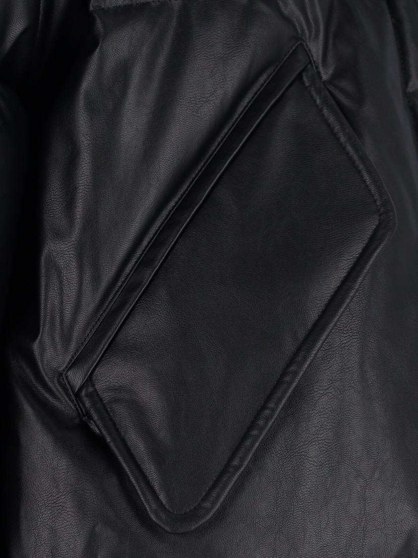 Mm6 Maison Margiela Pleather Puffer Jacket