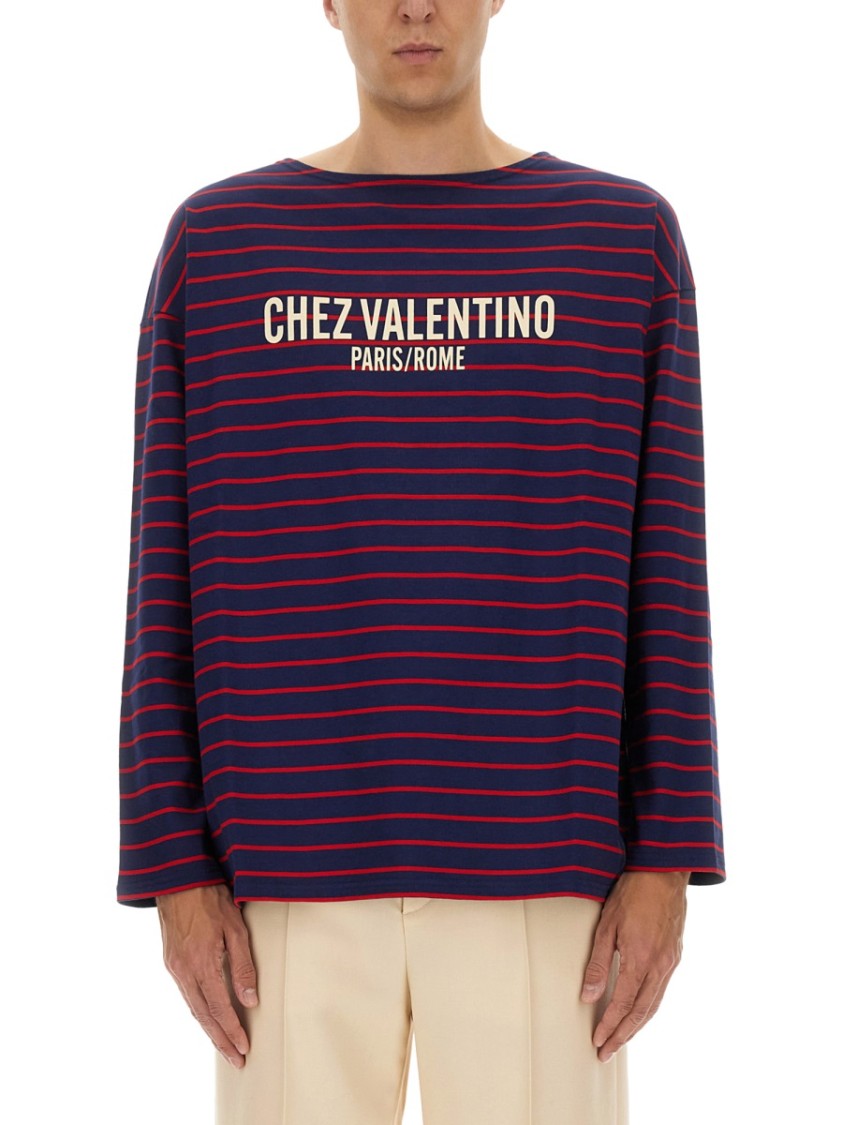 Valentino Long Sleeve T-Shirt With 