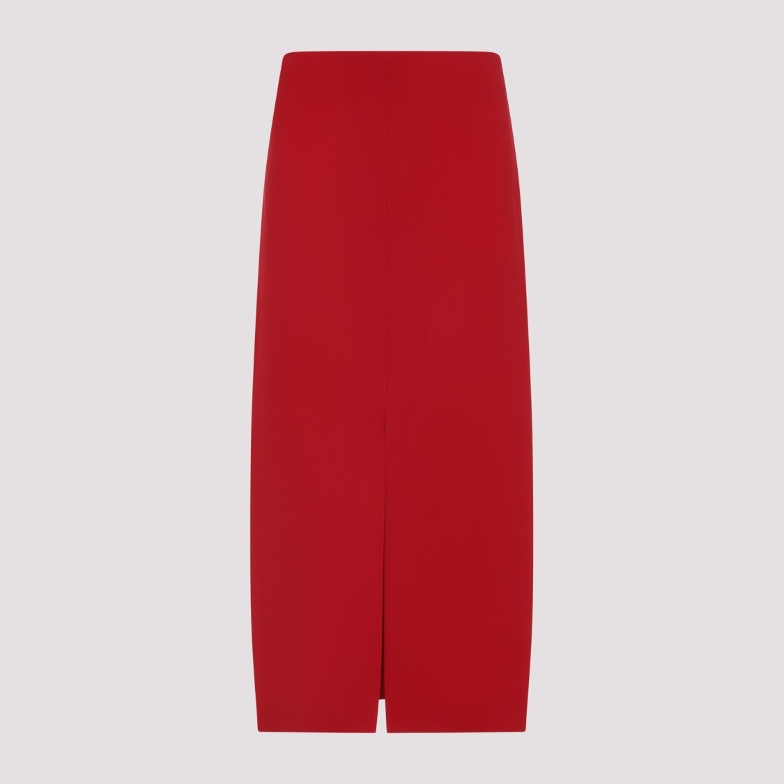 Carven Red Tailored Skirt With Subtle Back Slit In Red