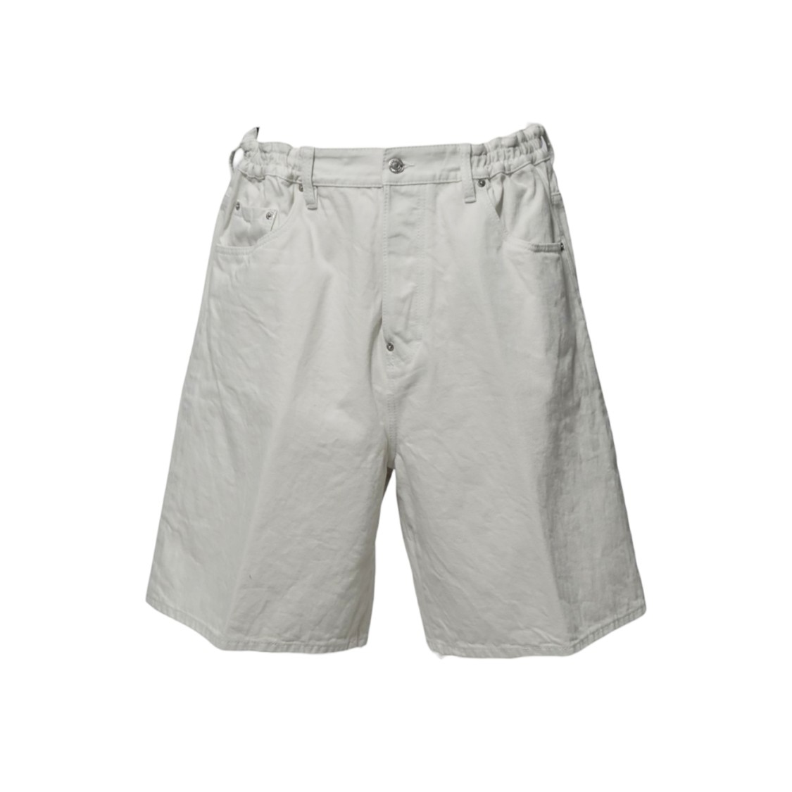 DSQUARED2 DSQUARED2 ICON NEW GENERATION SURFER BERMUDA IN CREAM COTTON