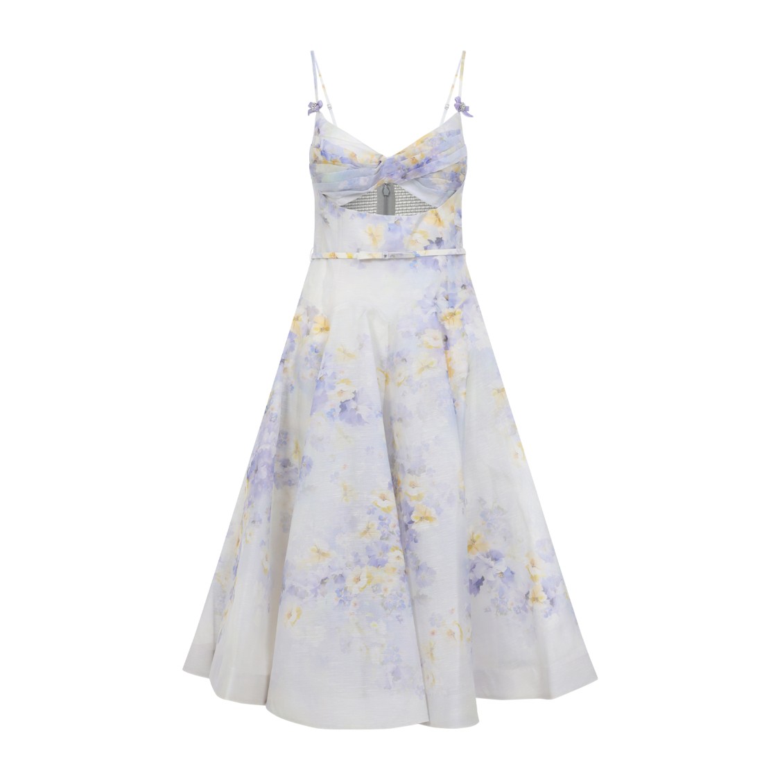ZIMMERMANN ZIMMERMANN FITTED BODICE DRESS WITH FLARED SKIRT