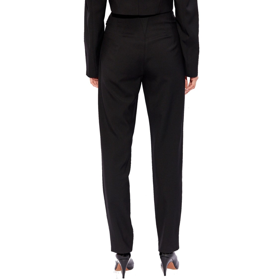 Alaïa Wool Trousers In Black