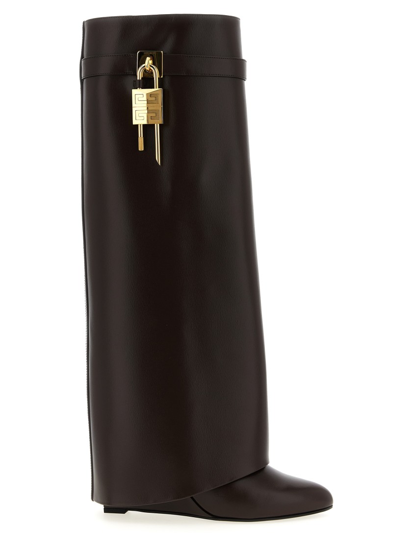 Givenchy 'shark Lock' Boots In Black