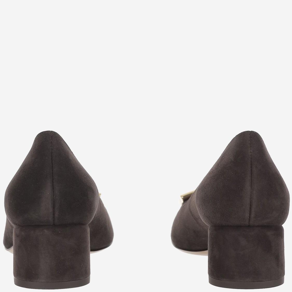 Ferragamo Salvatore Gancini Maxi Pumps In Black
