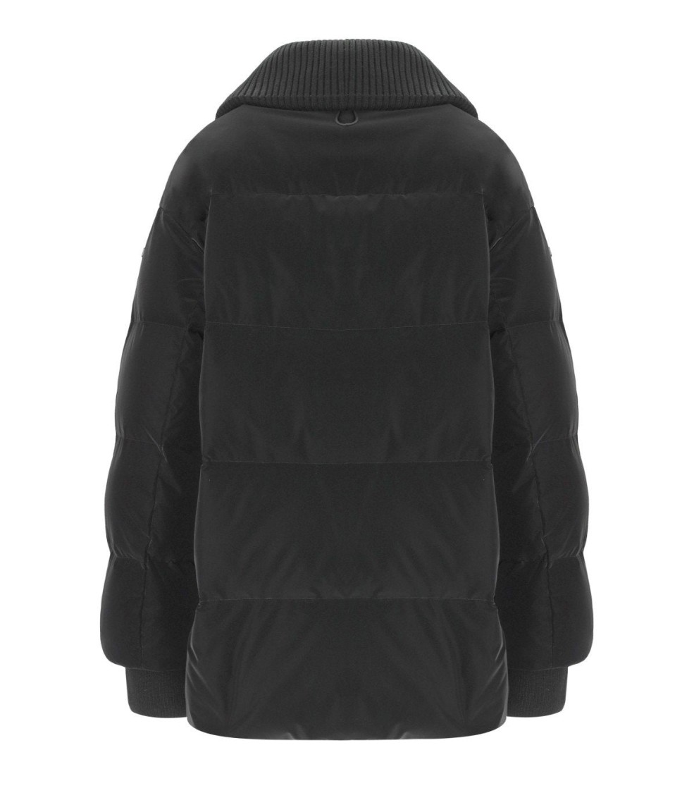 Duno Glossy Black Down Jacket In Black