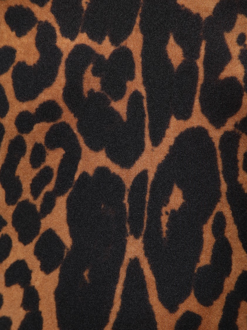 Shop Tom Ford Leopard Print One-piece Swimwear In Brown