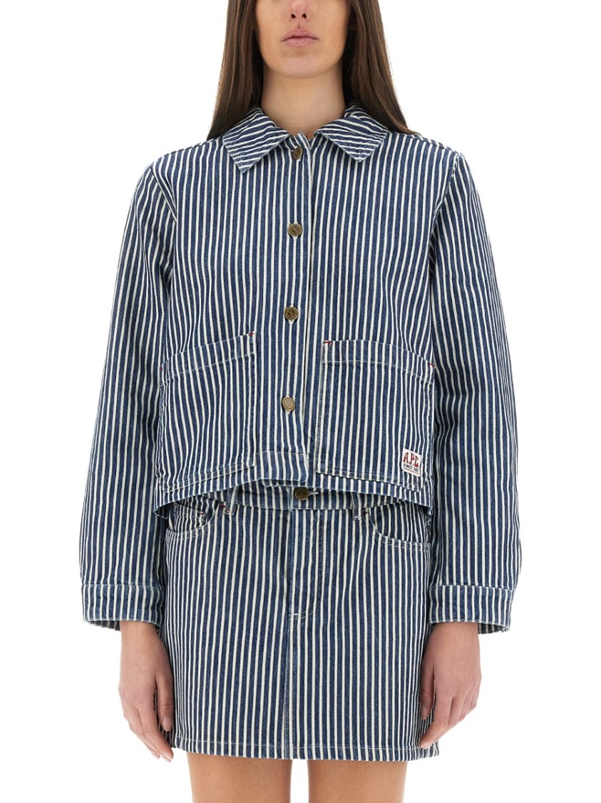 Apc A.p.c. "frida" Jacket In Grey