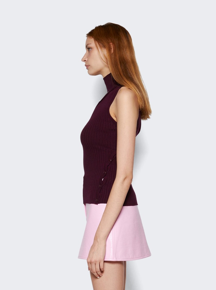 Shop Courrèges Multistyling Rib Knit Top