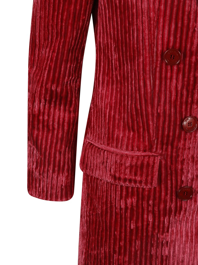 Isabel Marant Double-breasted Corduroy Jacket With Tailored Fit In Red