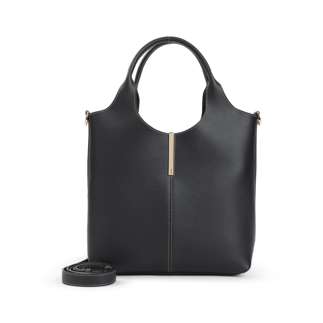 Tod's Ebr Double Handles Little Bag In Black