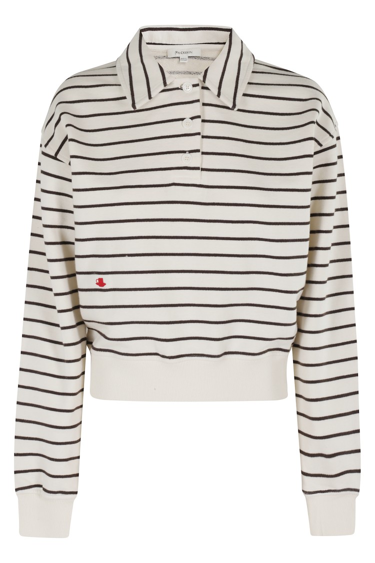 Jw Anderson Polo Sweatshirt In Multi