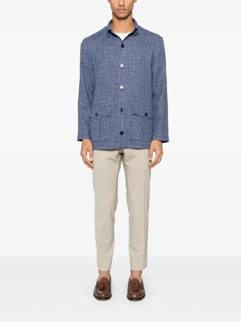 Sartorio Napoli Fun Overshirt In Blue