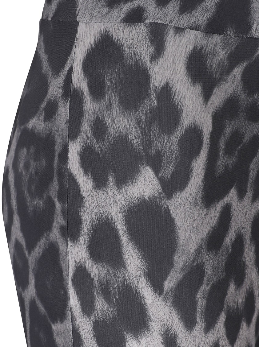 Stella Mccartney Leopard Print Flared Trousers In Animal Print