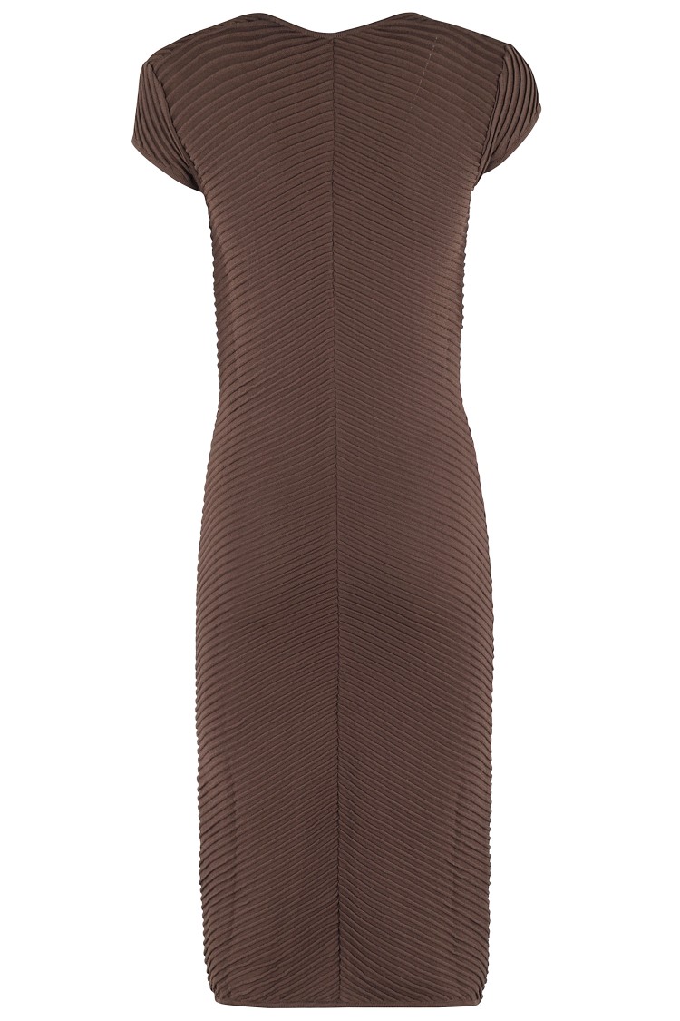 Shop Federica Tosi Chocolate Tubular Dress In Brown