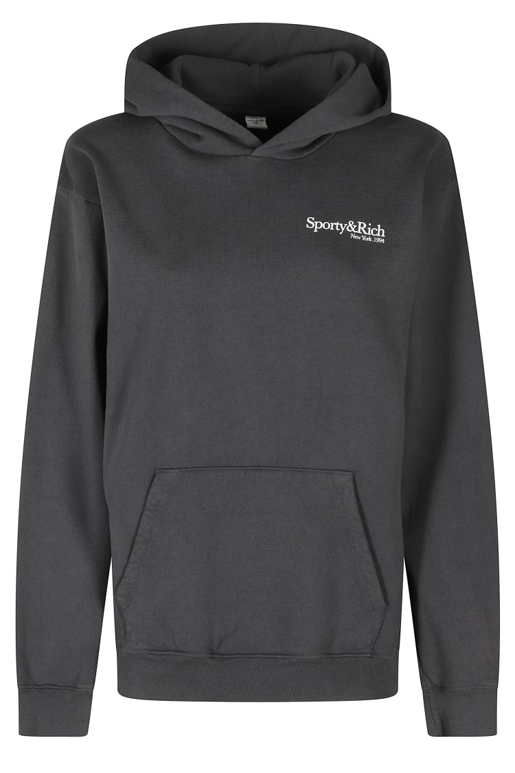 Sporty And Rich Hoodie With Brushed Interior And Contrasting Back Print
