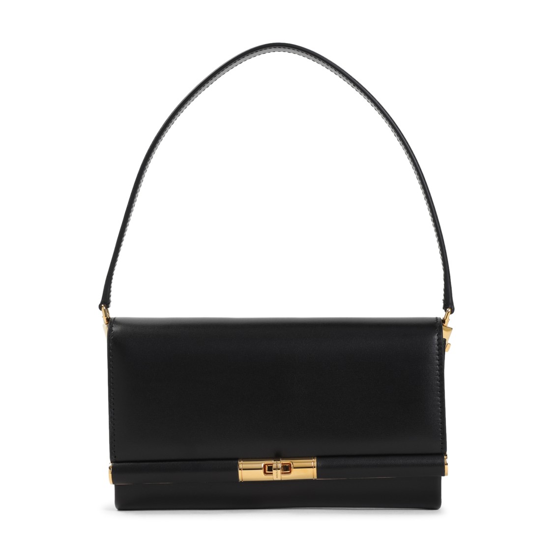 Dolce & Gabbana Marlene Black Calf Leather Shoulder Bag In Black