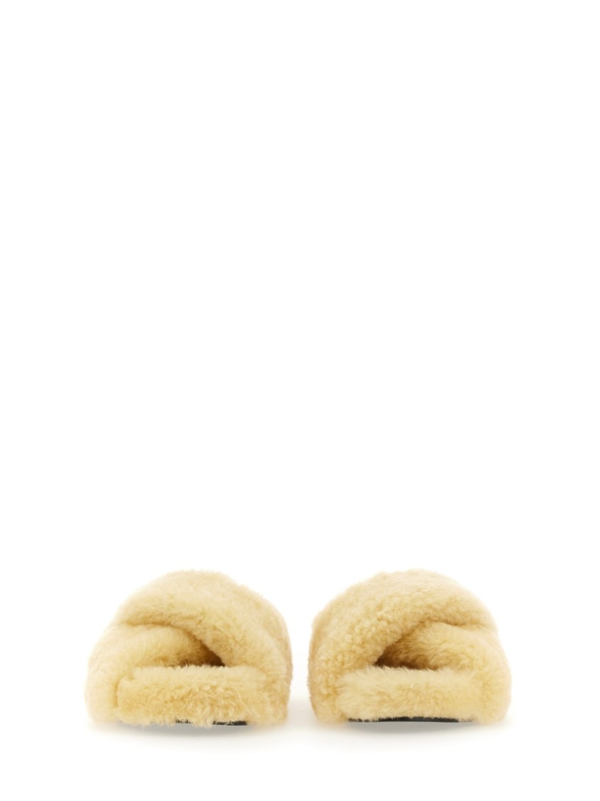 Jil Sander Off-white Oversized Wrapped Sandals In Yellow