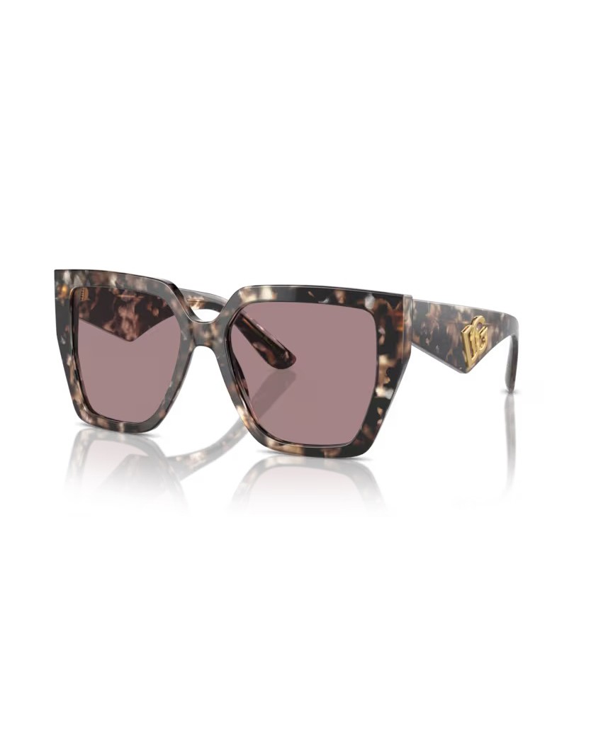 Dolce & Gabbana Oversized Square Havana Brown Sunglasses