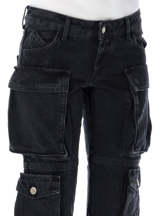 The Attico ''Essie'' Cargo Jeans in Black | THE LIST