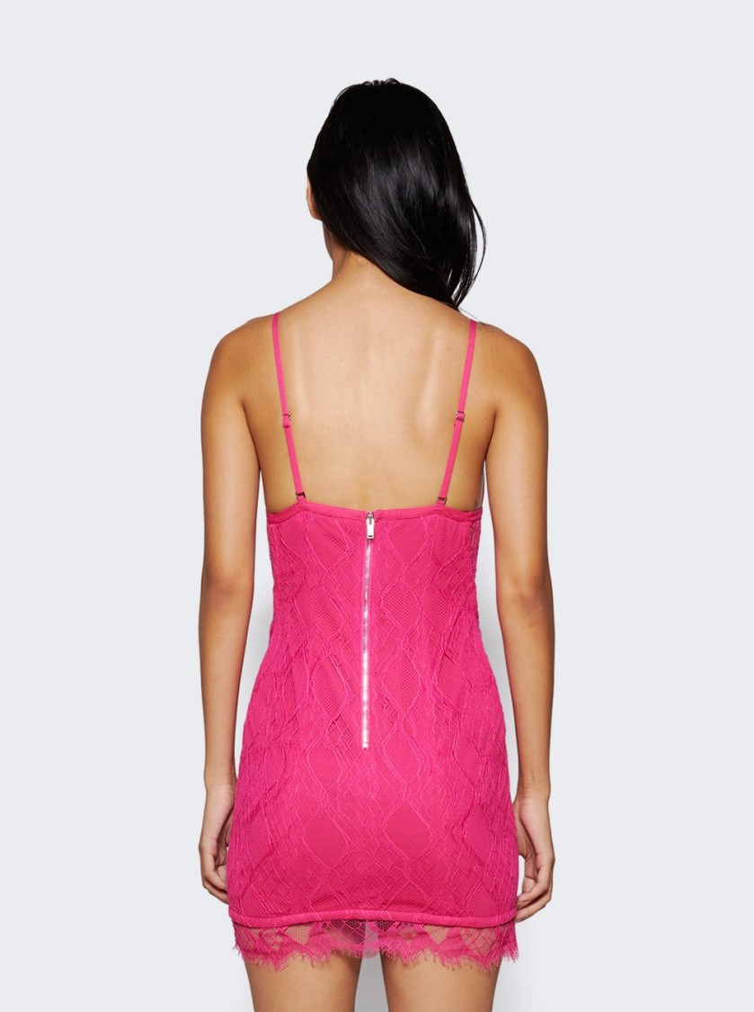 Shop Dion Lee Oblique Lace Corset Dress