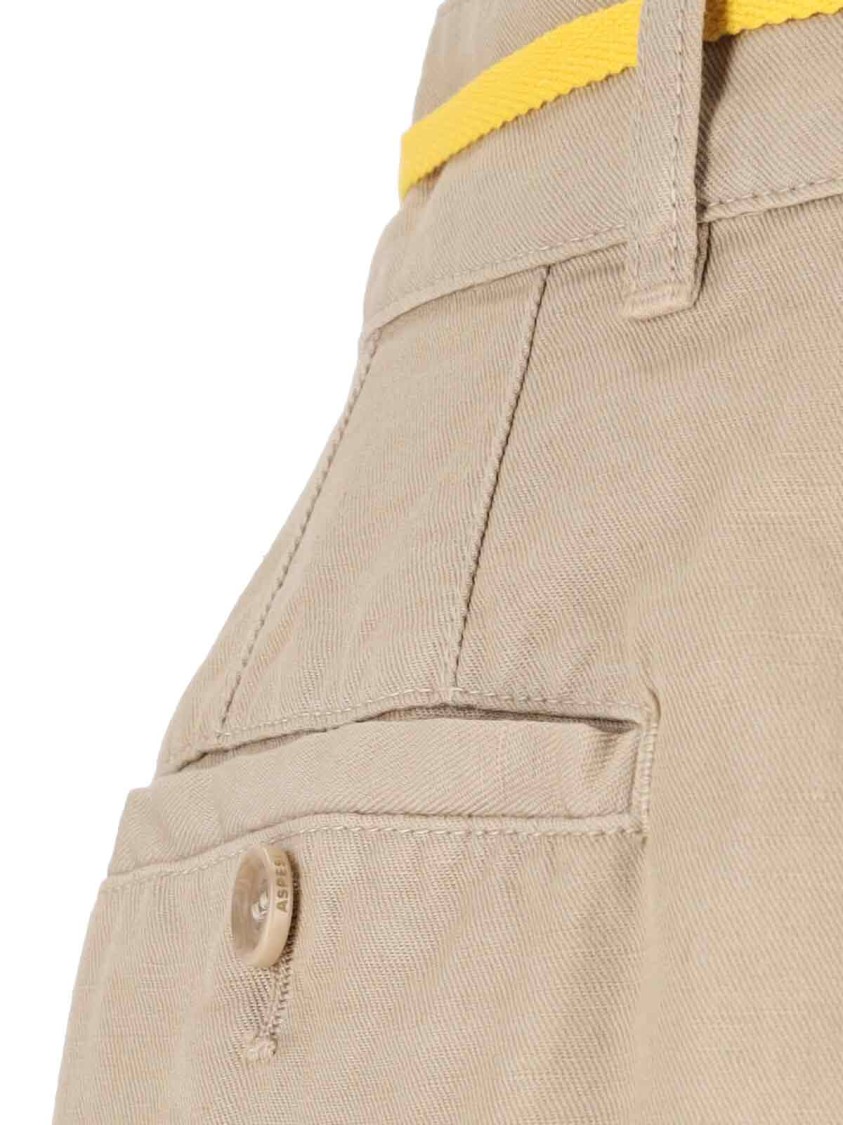 Aspesi Wide Leg Trousers Drawstring Detail