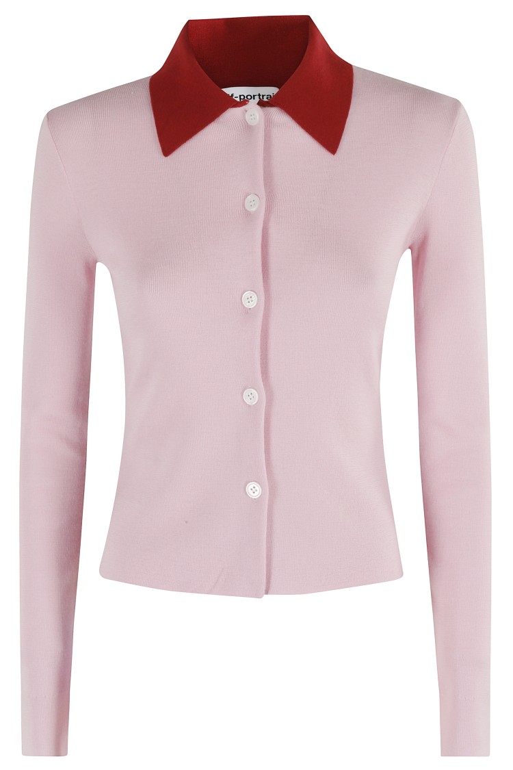 Self-portrait Merino Wool Cardigan