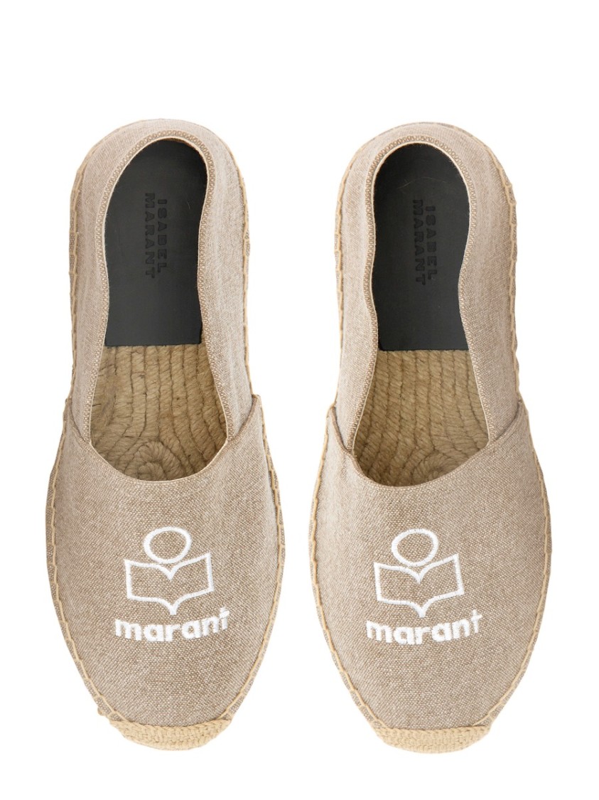 ISABEL MARANT ISABEL MARANT CLASSIC SLIP-ON ESPADRILLES WITH LOGO DETAIL