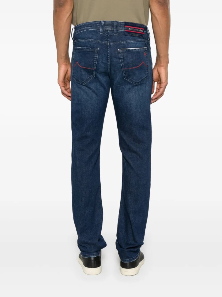 Jacob Cohen Indigo Blue Bard Jeans In Blue