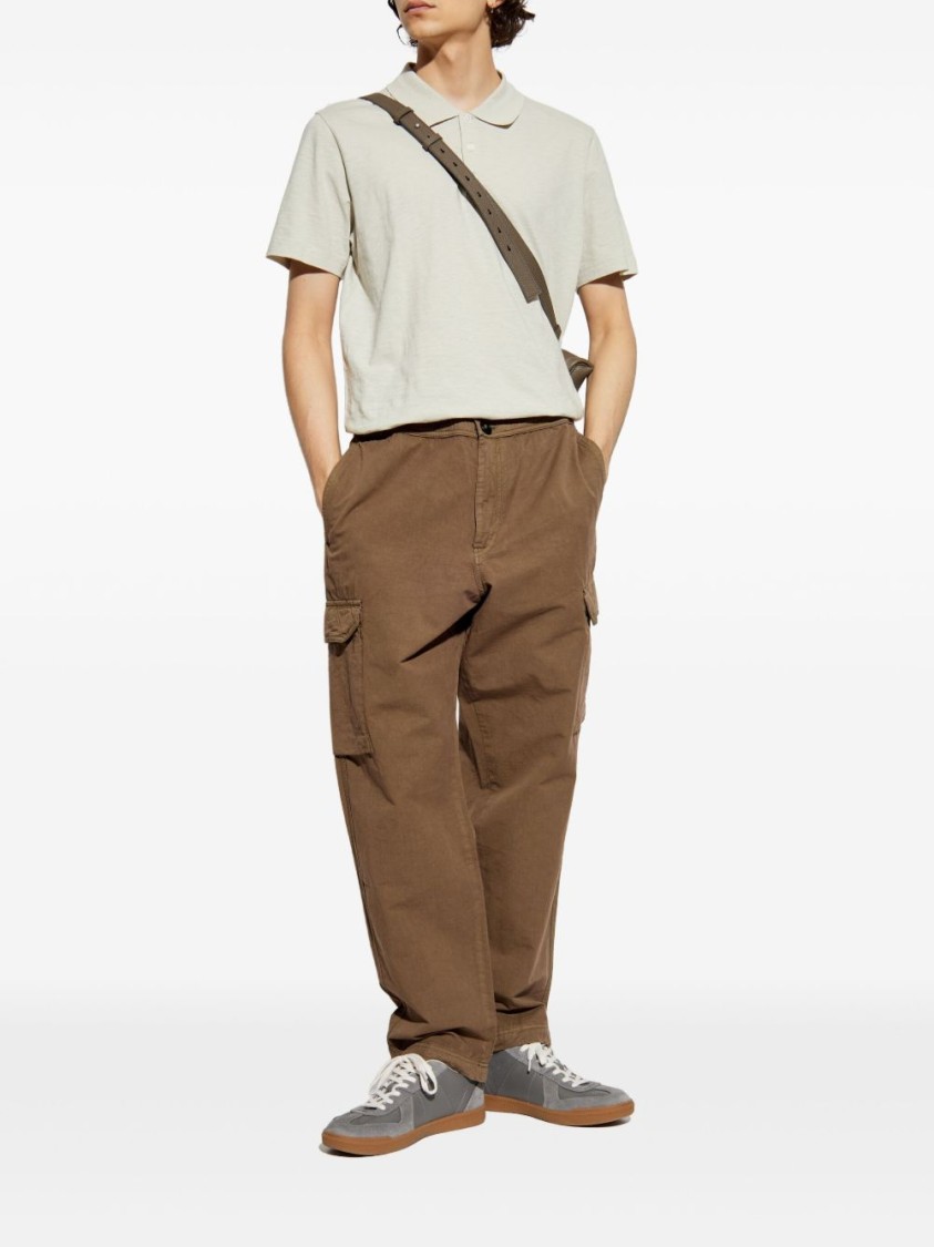 Shop Paul Smith Green Trousers With Cargo Pockets