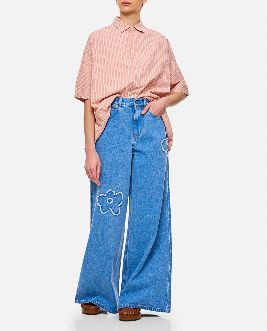 Marni Wide-leg Jeans In Blue