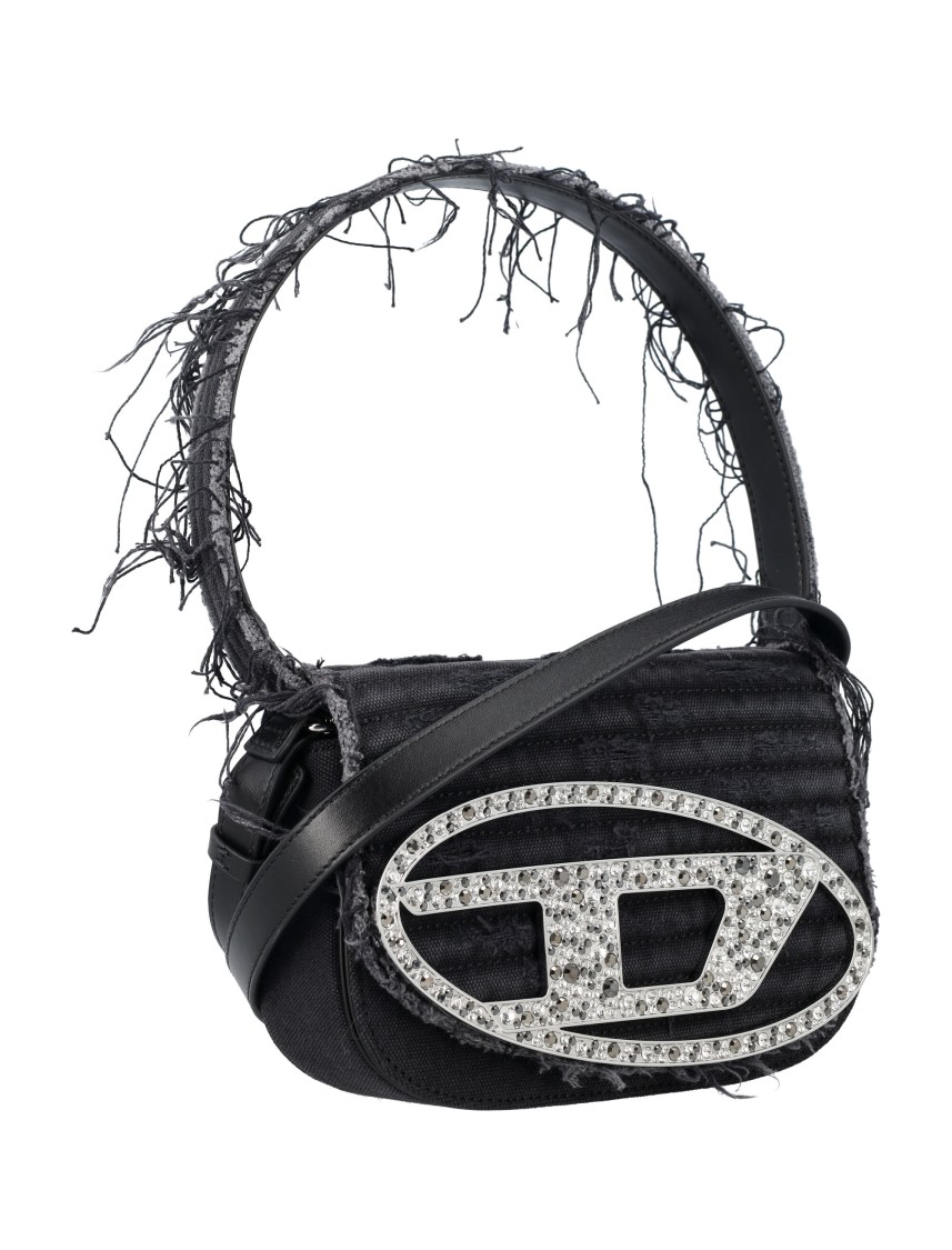 Diesel Black 1dr Hand Bag In Black