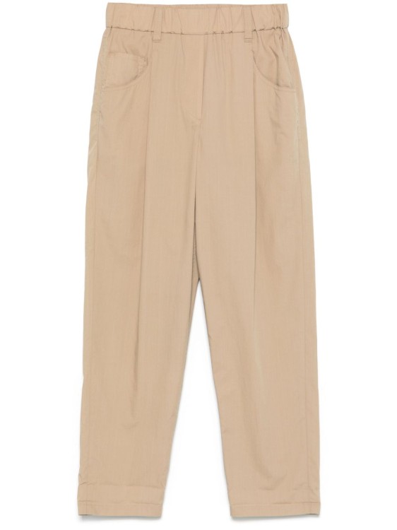 ショートパンツ Brunello Cucinelli Light Brown Trousers With Elasticated Brunello Cucinelli Light Brown Trousers With Elasticated
