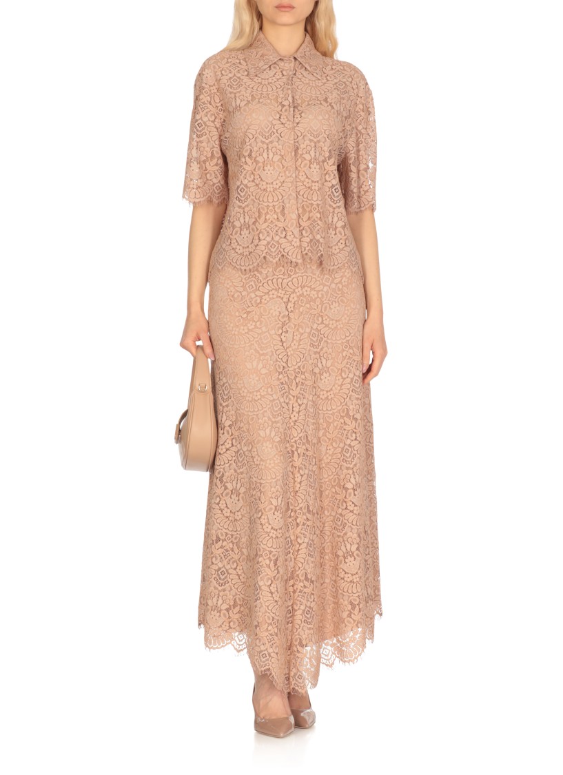 Shop D Exterior D. Exterior Pink Lace Shirt