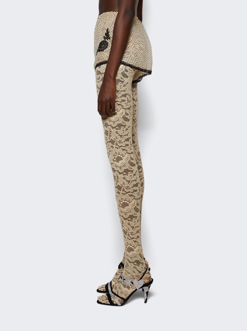 Valentino Silk Lace-detail Shorts